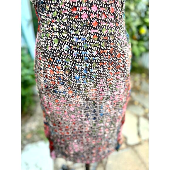 Anthropologie Beguile Byron Lars Lace Study SS Multicolor Print Midi Dress SZ 6 - Picture 14 of 16